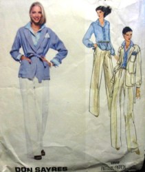 1869 SAYRES 1 BUTTON JACKET,BELT,SHIRT,PANTS,HANKI PATTERN 12